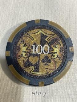 New! 500 Piece POKER CHIP SET + 6 Trays! Cash Game Poker Or Tournament! UNIQUE