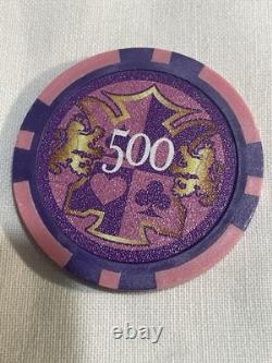 New! 500 Piece POKER CHIP SET + 6 Trays! Cash Game Poker Or Tournament! UNIQUE
