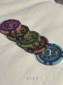 New! 500 Piece POKER CHIP SET + 6 Trays! Cash Game Poker Or Tournament! UNIQUE
