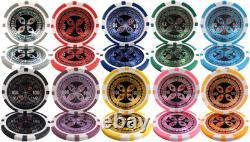 New 500 Ultimate Poker Chips Set with Aluminum Case Pick Denominations