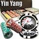 New 500 Yin Yang Poker Chips Set with Aluminum Case Pick Denominations