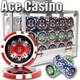 New 600 Ace Casino Poker Chips Set with Acrylic Case Pick Denominations