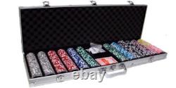 New 600 Ace Casino Poker Chips Set with Aluminum Case Pick Denominations