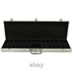 New 600 Ace Casino Poker Chips Set with Aluminum Case Pick Denominations