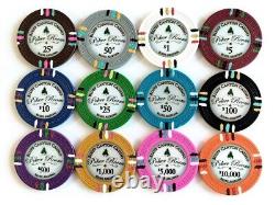New 600 Bluff Canyon Poker Chips Set with Acrylic Case Pick Denominations