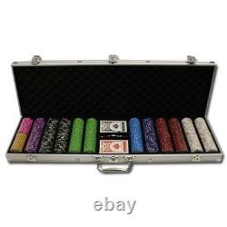 New 600 Desert Heat Poker Chips Set with Aluminum Case Pick Denominations