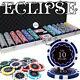 New 600 Eclipse Poker Chips Set with Aluminum Case Pick Denominations