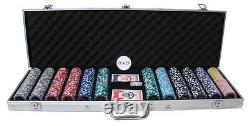 New 600 Eclipse Poker Chips Set with Aluminum Case Pick Denominations