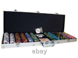 New 600 Kings Casino Poker Chips Set with Aluminum Case Pick Denominations