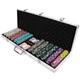 New 600 Monaco Club Poker Chips Set with Aluminum Case Pick Denominations