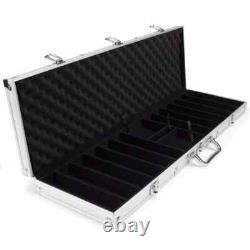 New 600 Monaco Club Poker Chips Set with Aluminum Case Pick Denominations New 600 Monaco Club Poker Chips Set with Aluminum Case Pick Denominations
