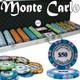 New 600 Monte Carlo Poker Chips Set with Aluminum Case Pick Denominations