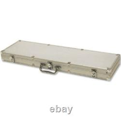 New 600 Monte Carlo Poker Chips Set with Aluminum Case Pick Denominations