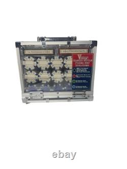 New 600 Poker Chips Set, Cards with Acrylic Case Texas Poker- One Deck Luxor