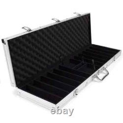 New 600 Poker Knights Poker Chips Set with Aluminum Case Pick Denominations