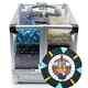 New 600 Rock & Roll Poker Chips Set with Acrylic Case Pick Denominations