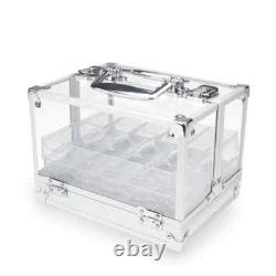 New 600 Showdown Poker Chips Set with Acrylic Case Pick Denominations