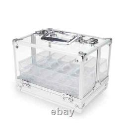 New 600 Yin Yang Poker Chips Set with Acrylic Case Pick Denominations