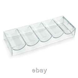 New 600 Yin Yang Poker Chips Set with Acrylic Case Pick Denominations