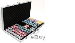 New 750 Ben Franklin 14g Clay Poker Chips Set with Aluminum Case Pick Chips