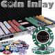 New 750 Coin Inlay 15g Clay Poker Chips Set with Aluminum Case Pick Chips