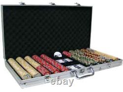 New 750 Nile Club Ceramic Poker Chips Set with Aluminum Case Pick Denominations