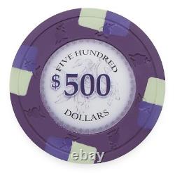 New Bulk Lot of 500 Poker Knights 13.5g Clay Poker Chips Pick Denominations