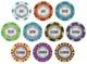 New Bulk Lot of 600 Monte Carlo Poker Chips Pick Denominations