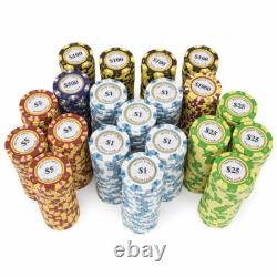 New Bulk Lot of 600 Monte Carlo Poker Chips Pick Denominations