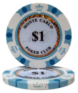 New Bulk Lot of 600 Monte Carlo Poker Chips Pick Denominations