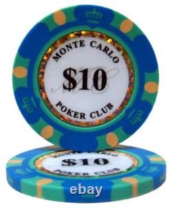 New Bulk Lot of 600 Monte Carlo Poker Chips Pick Denominations