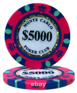 New Bulk Lot of 600 Monte Carlo Poker Chips Pick Denominations
