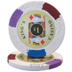New Bulk Lot of 750 Kings Casino Poker Chips Pick Denominations