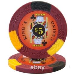 New Bulk Lot of 750 Kings Casino Poker Chips Pick Denominations
