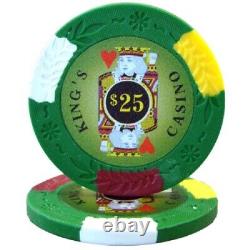 New Bulk Lot of 750 Kings Casino Poker Chips Pick Denominations