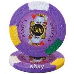 New Bulk Lot of 750 Kings Casino Poker Chips Pick Denominations