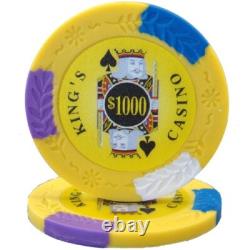 New Bulk Lot of 750 Kings Casino Poker Chips Pick Denominations
