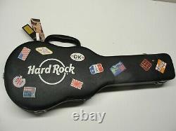 New Hard Rock Cafe Guitar Case Poker Set Cards & Poker Chips
