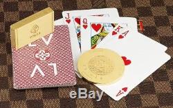 New Louis Vuitton Poker Set Damier Boite Jeu De Poker N48109 Playing Game $16300