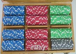 New Old Stock Paulson Poker Chip Set Pro Series 300 Chips with Cards & Case