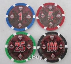 New Old Stock Paulson Poker Chip Set Pro Series 300 Chips with Cards & Case