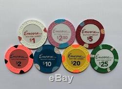 New Rare Encore Boston Harbor Casino Grand Opening Gaming Poker Chips Sample Set