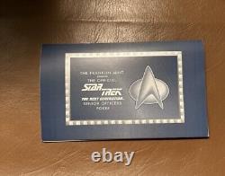 New Rare Franklin Mint 1997 STAR TREK TNG Poker Chips Casino Dealer Case Set