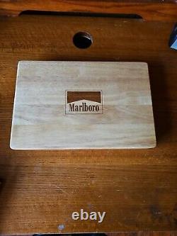 New Sealed Vintage Marlboro Poker Chip & Card Set In Original Box