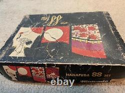 Nintendo 1970s Vintage Very Rare Hanafuda 88 Card Game Set W Box Poker Chip NEW