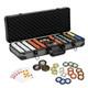 Nmroim14 Gram Clay Poker Chips Set 500PCS Casino Class Chips Set 500Pcs