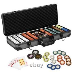 Nmroim14 Gram Clay Poker Chips Set 500PCS Casino Class Chips Set 500Pcs