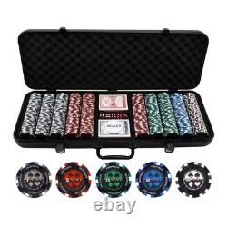 ONE CENT COINS 500pc Pro Poker 13.5g Clay Poker Chips Set