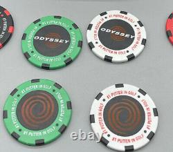 Odyssey Poker Set With Chips, Dice & Cards (# 1 Putter Chips / Golf Markers)