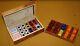 One Of Two Asprey Made In Italy Pearl Poker Chips Cards Dice Burr Walnut Sets